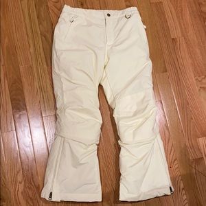 Lands ends kids ski / snowboarding pants sz8 cream